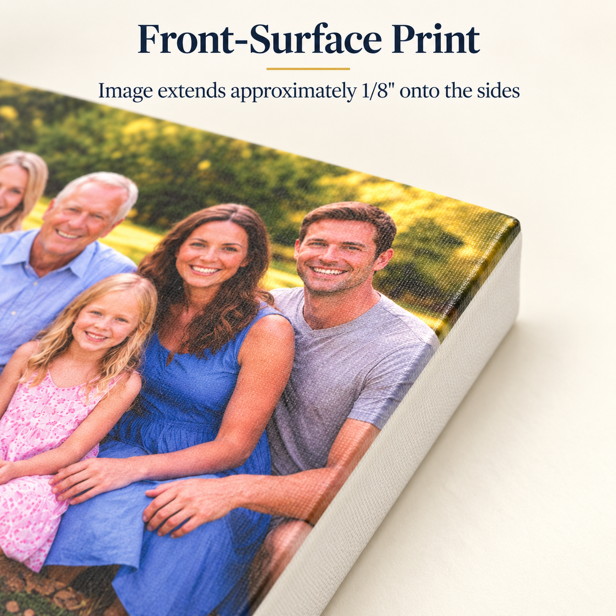 Personalized Canvas Photo Print, Custom Wall Art for Family Photos