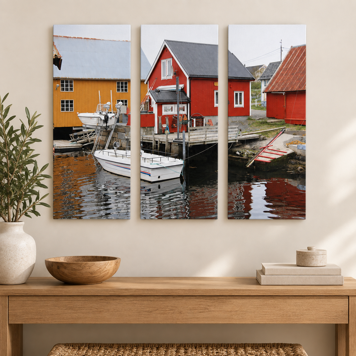 Custom Three-Panel Canvas Print, Personalized Photo Wall Art