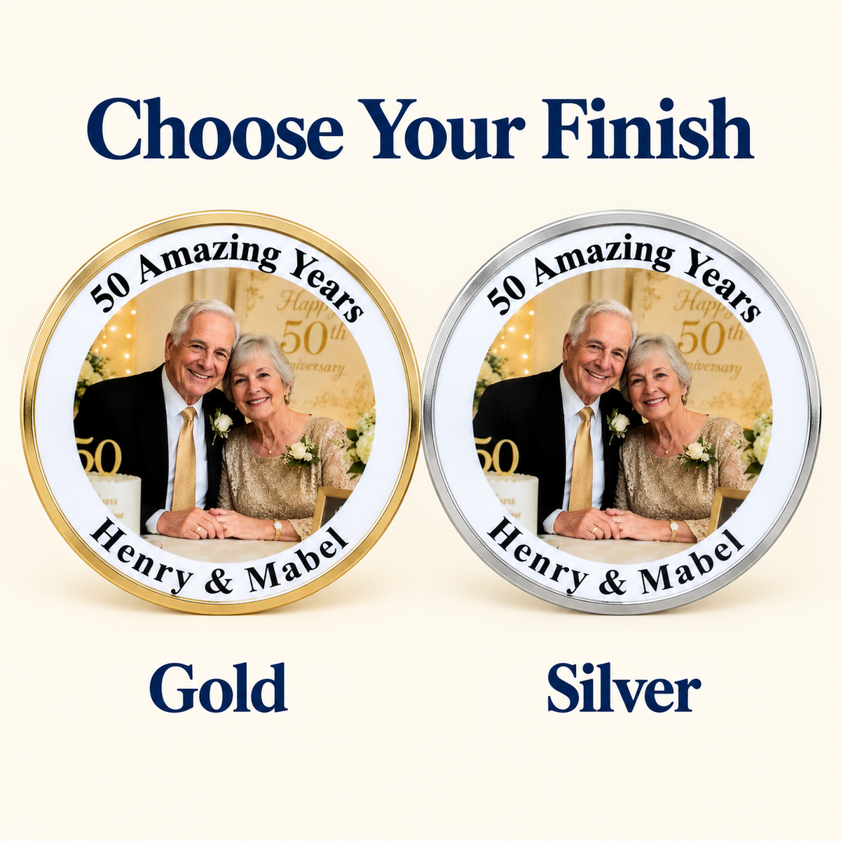 Personalized Photo Coin, Custom Commemorative Keepsake