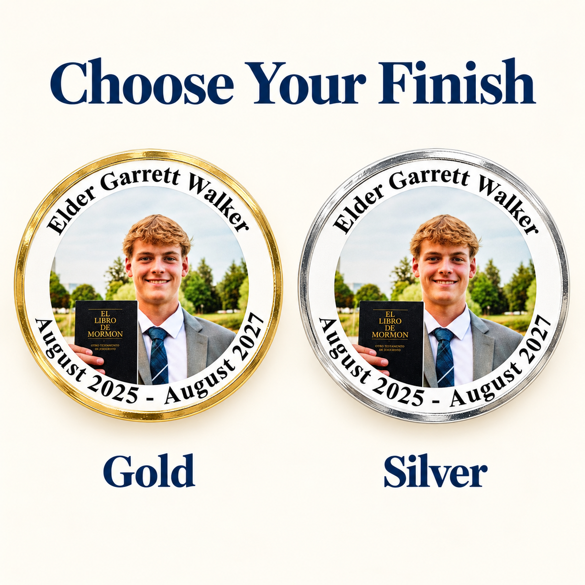 Personalized LDS Missionary Coin, Custom Mission Keepsake