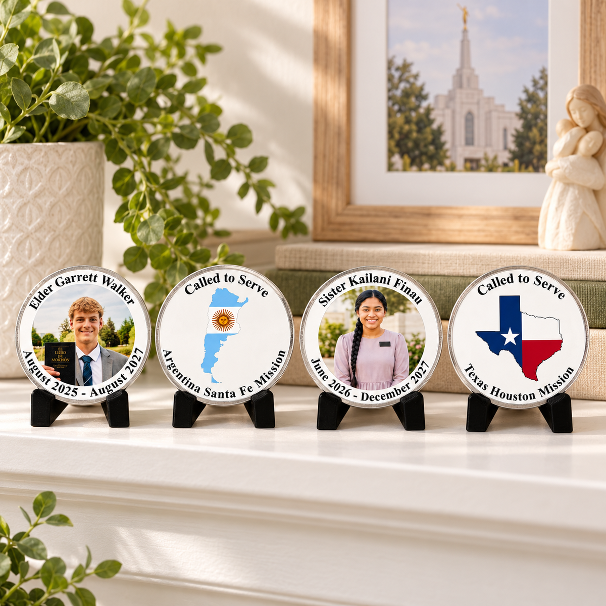 Personalized LDS Missionary Coin, Custom Mission Keepsake