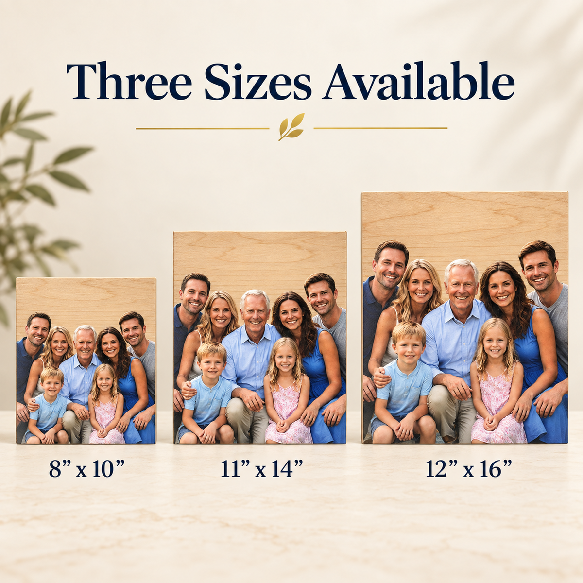 Personalized Wood Photo Print, Rustic Custom Picture Gift