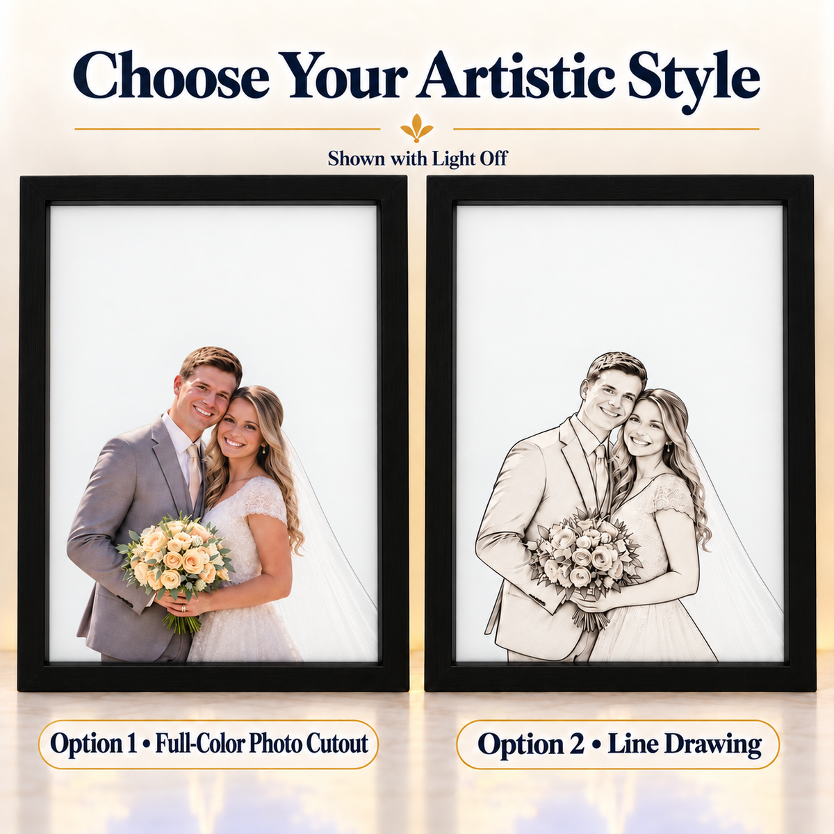 Personalized Light Box Photo Frame, Glowing 8x10 Photo Gift