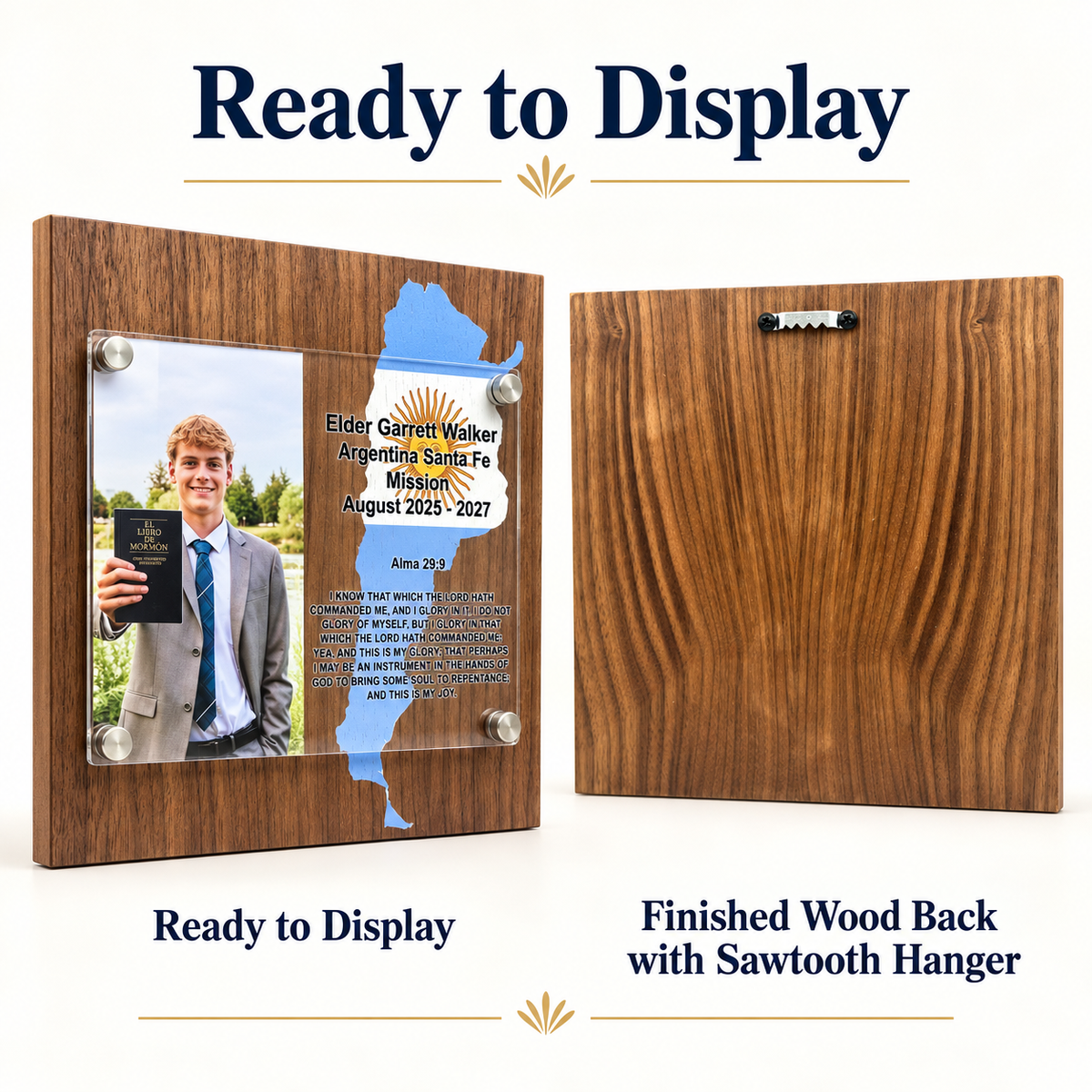 Personalized Missionary Photo Plaque, LDS Missionary Gift