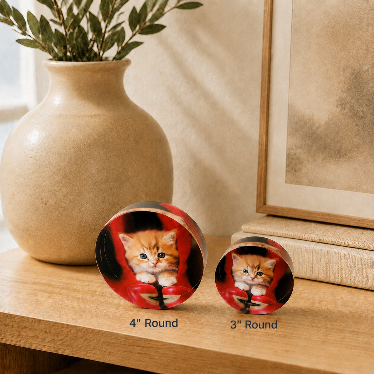 Custom Acrylic Photo Block, Personalized Desk Picture Gift