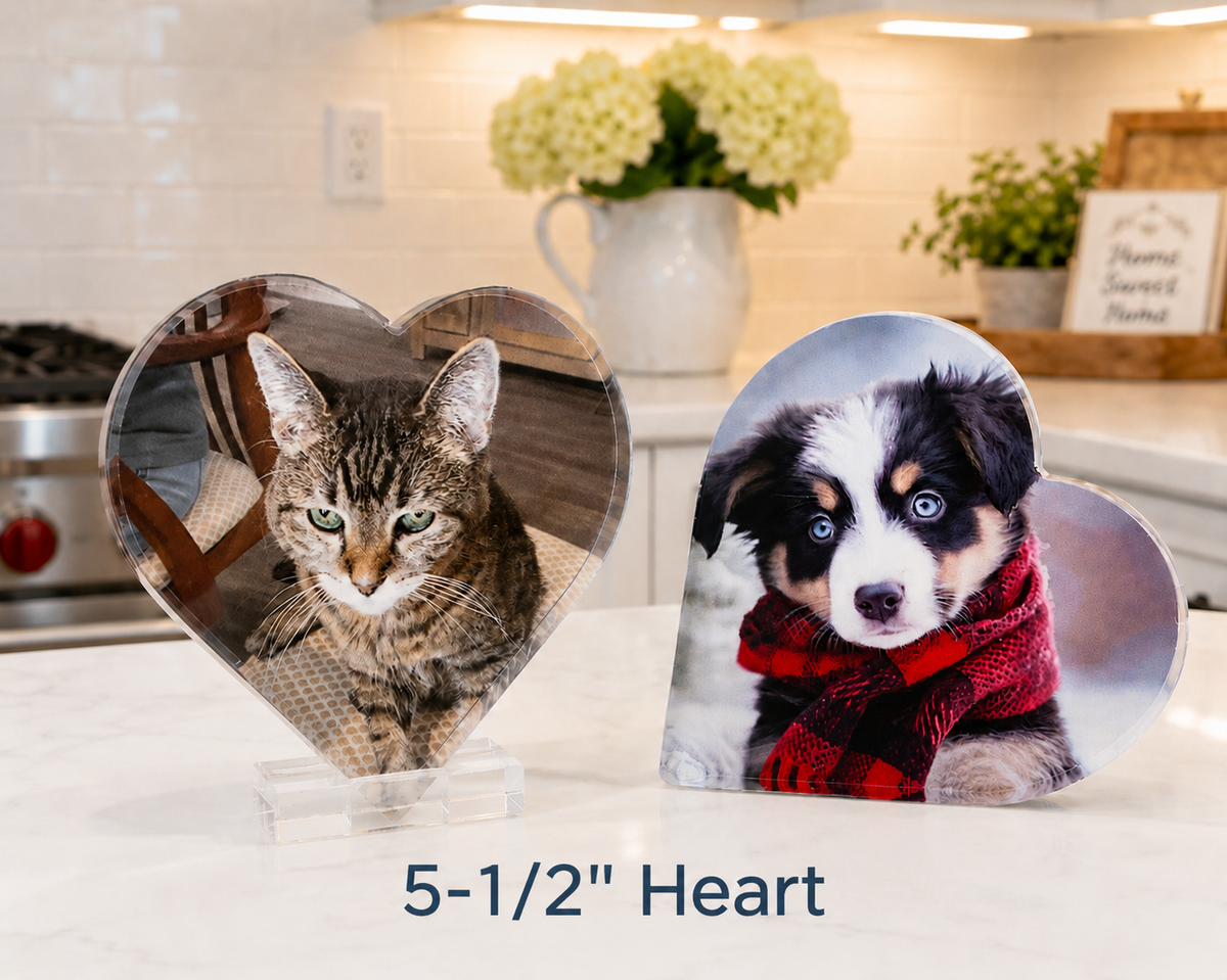Custom Acrylic Photo Block, Personalized Desk Picture Gift