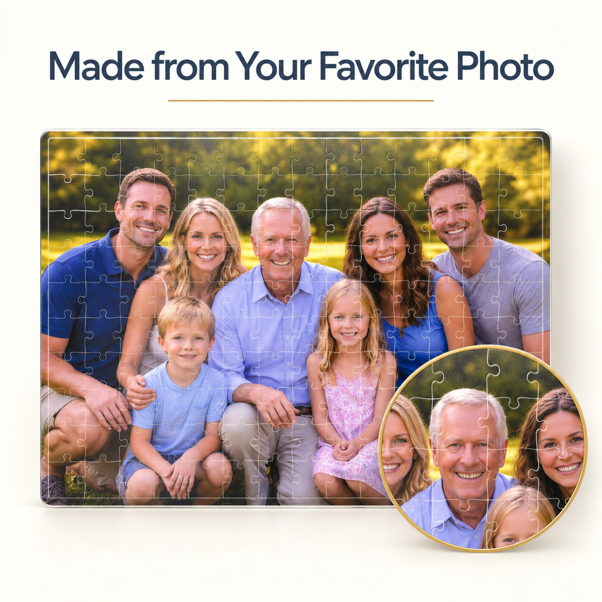 Personalized Acrylic Photo Puzzle, Custom Keepsake Gift
