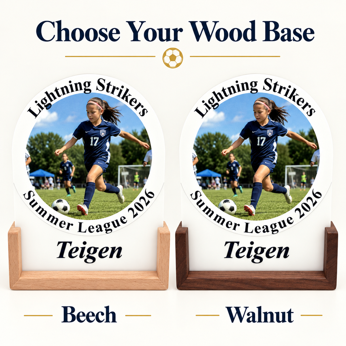 Personalized Sports Desktop Display, Custom Athlete Gift