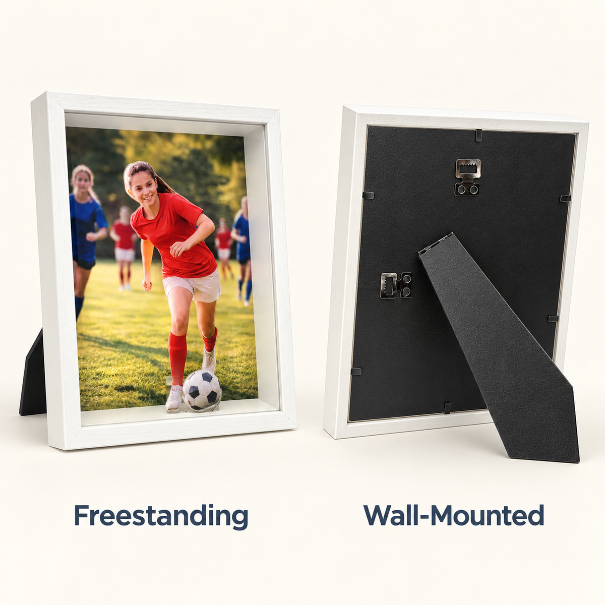 Custom Sports Shadow Box, Personalized Sports Photo Display