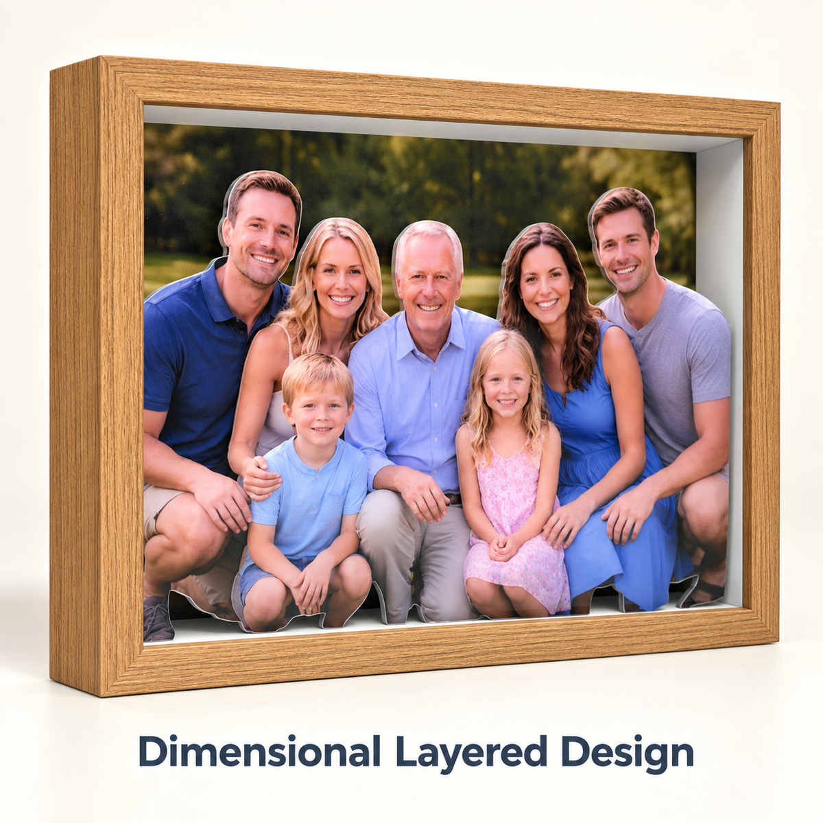Custom Shadow Box Photo Frame, Personalized Keepsake Display