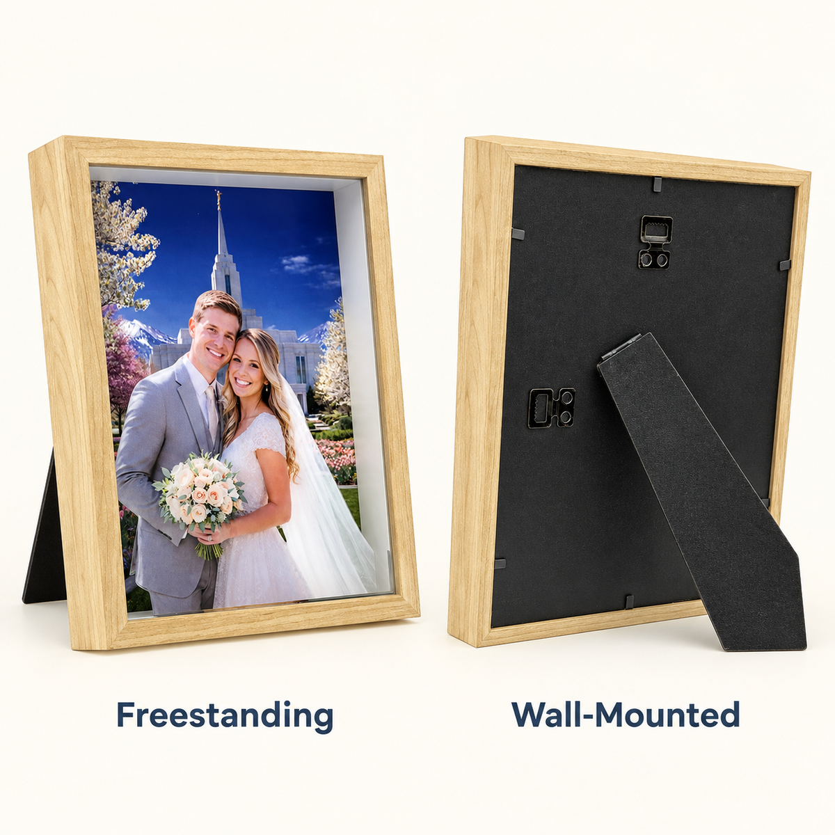 Custom Shadow Box Photo Frame, Personalized Keepsake Display