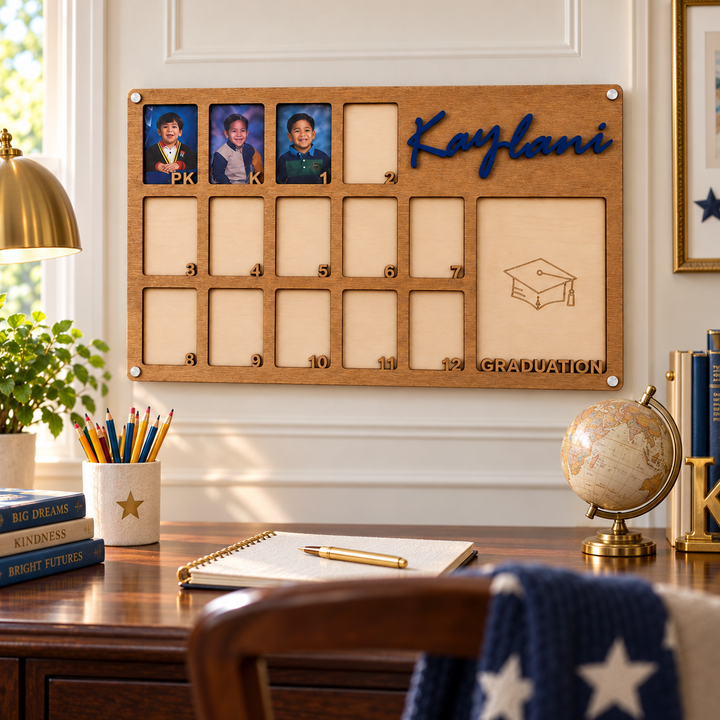 Personalized School Years Photo Frame, K-12 Graduation Gift
