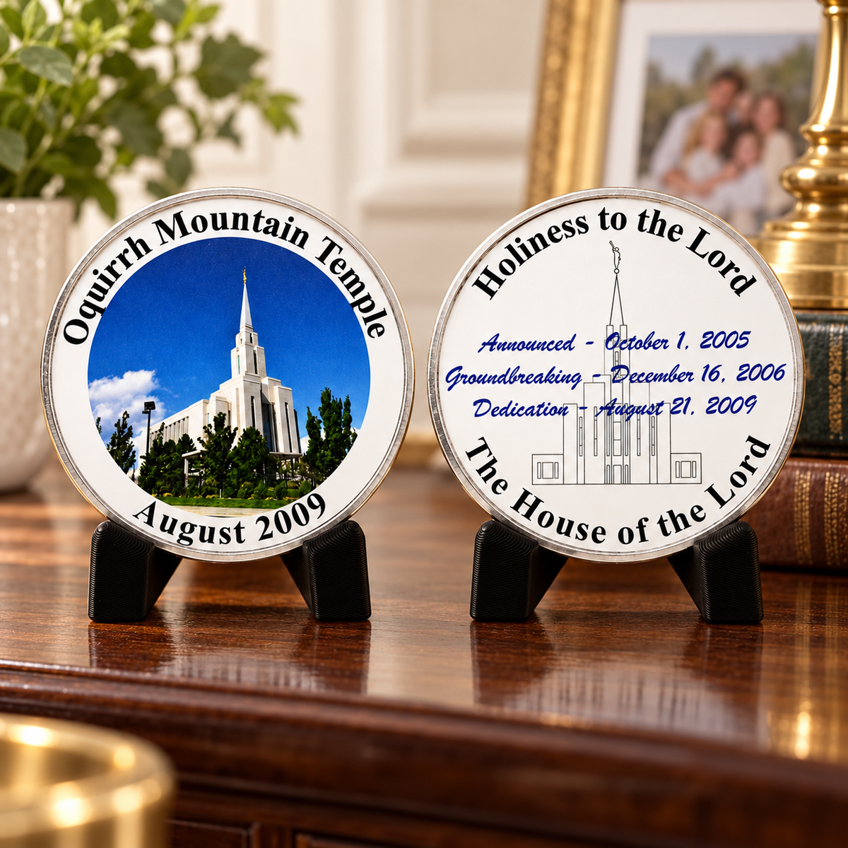 LDS Temple Commemorative Coin, Collectible Temple Gift