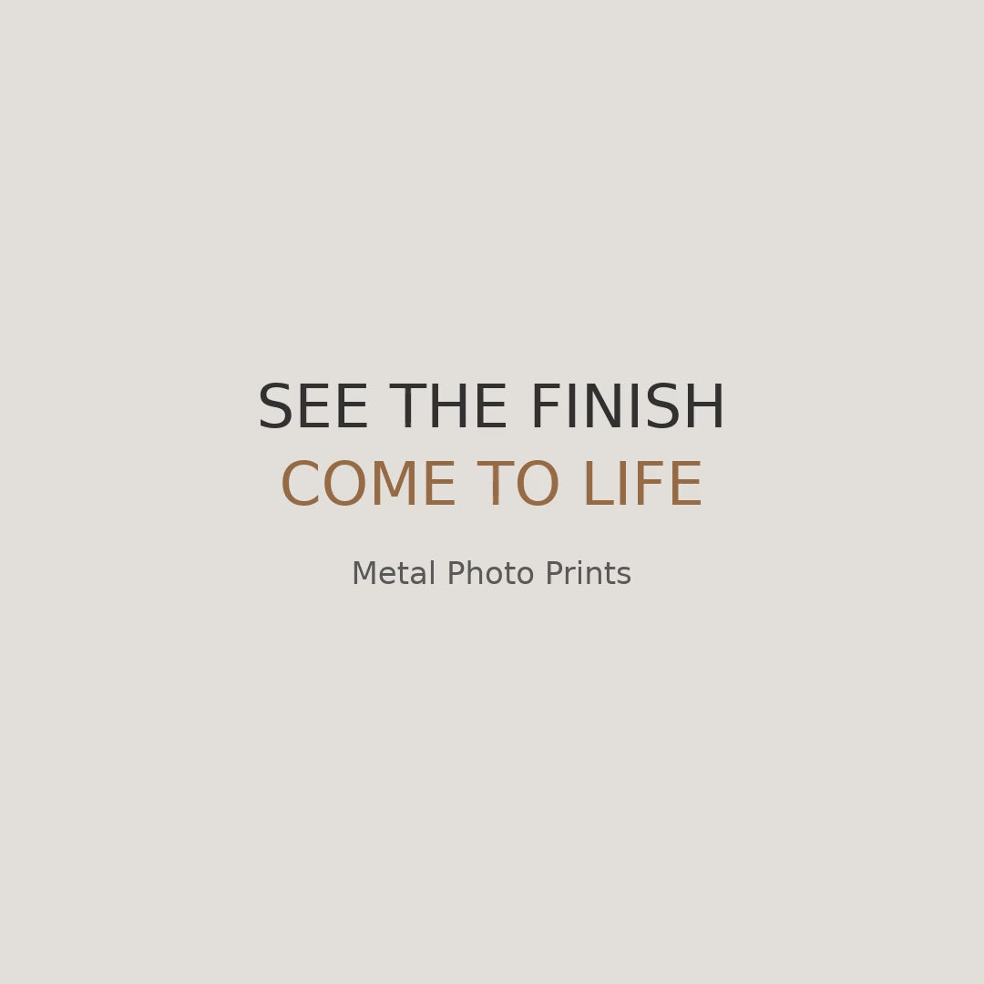 Personalized Metal Photo Print, Custom Aluminum Wall Art Gift
