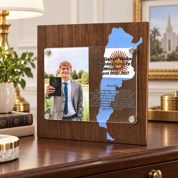 Personalized Missionary Photo Plaque, LDS Missionary Gift