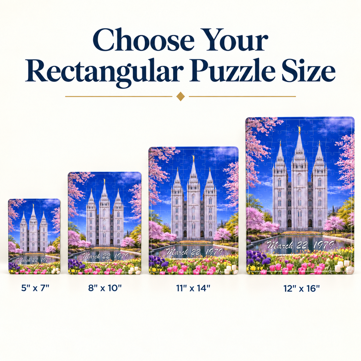 Custom LDS Temple Acrylic Puzzle, Personalized Temple Gift